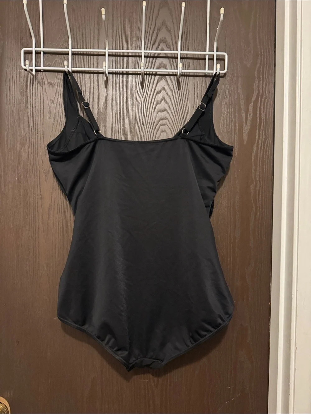 Miraclesuit Ruched Shaping Tummy Control One-Piece Swimsuit Slimming 18W Black